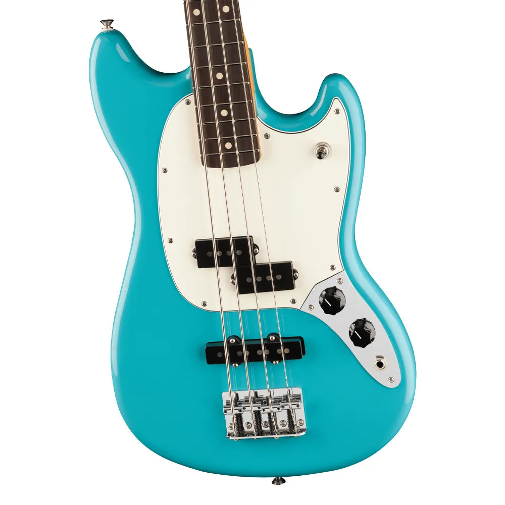 Fender 0140490518 Bajo Eléctrico Player II Mustang Bass PJ Aquatone Blue