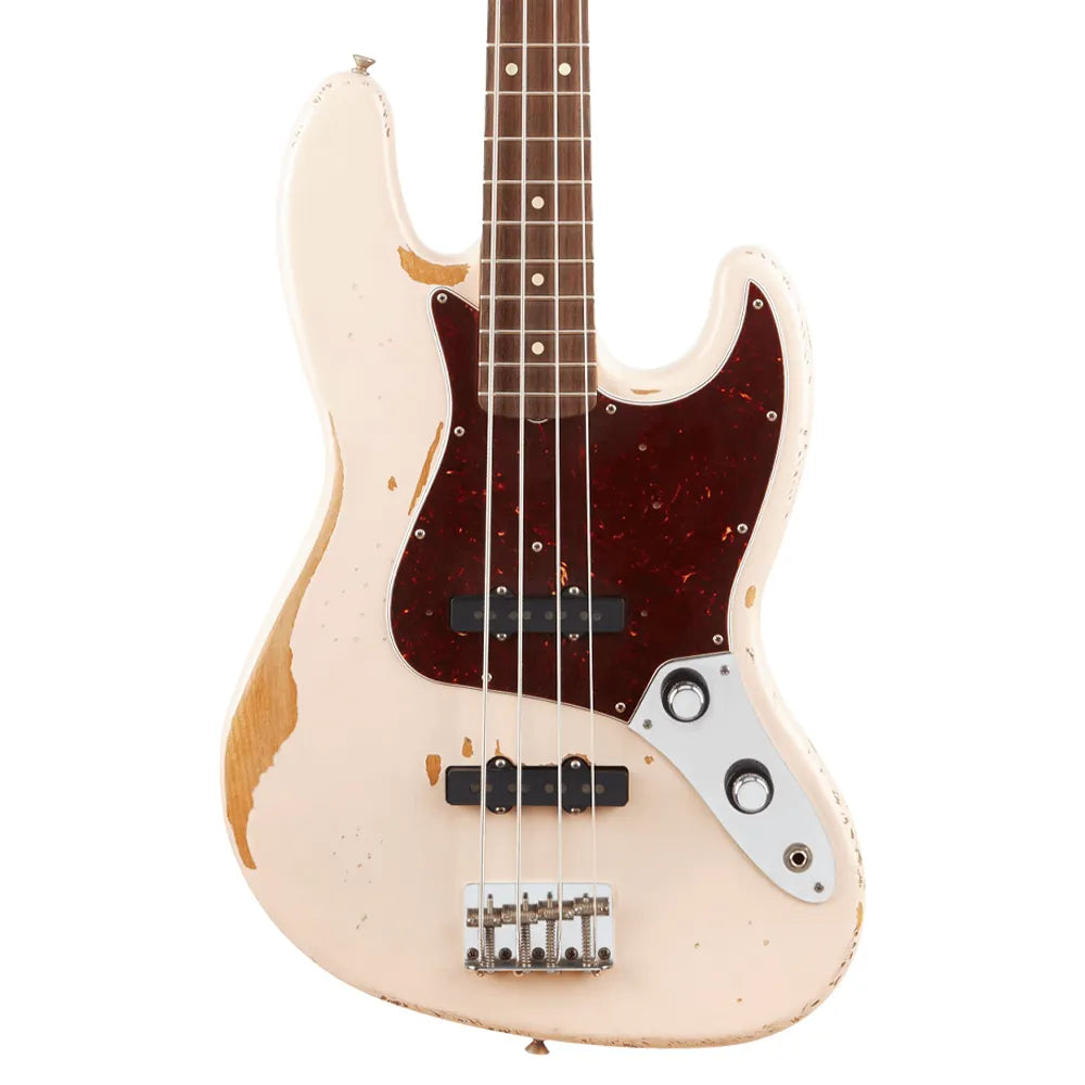 Fender 0141020356 Bajo Eléctrico Flea Jazz Bass, Roadworn Shell Pink