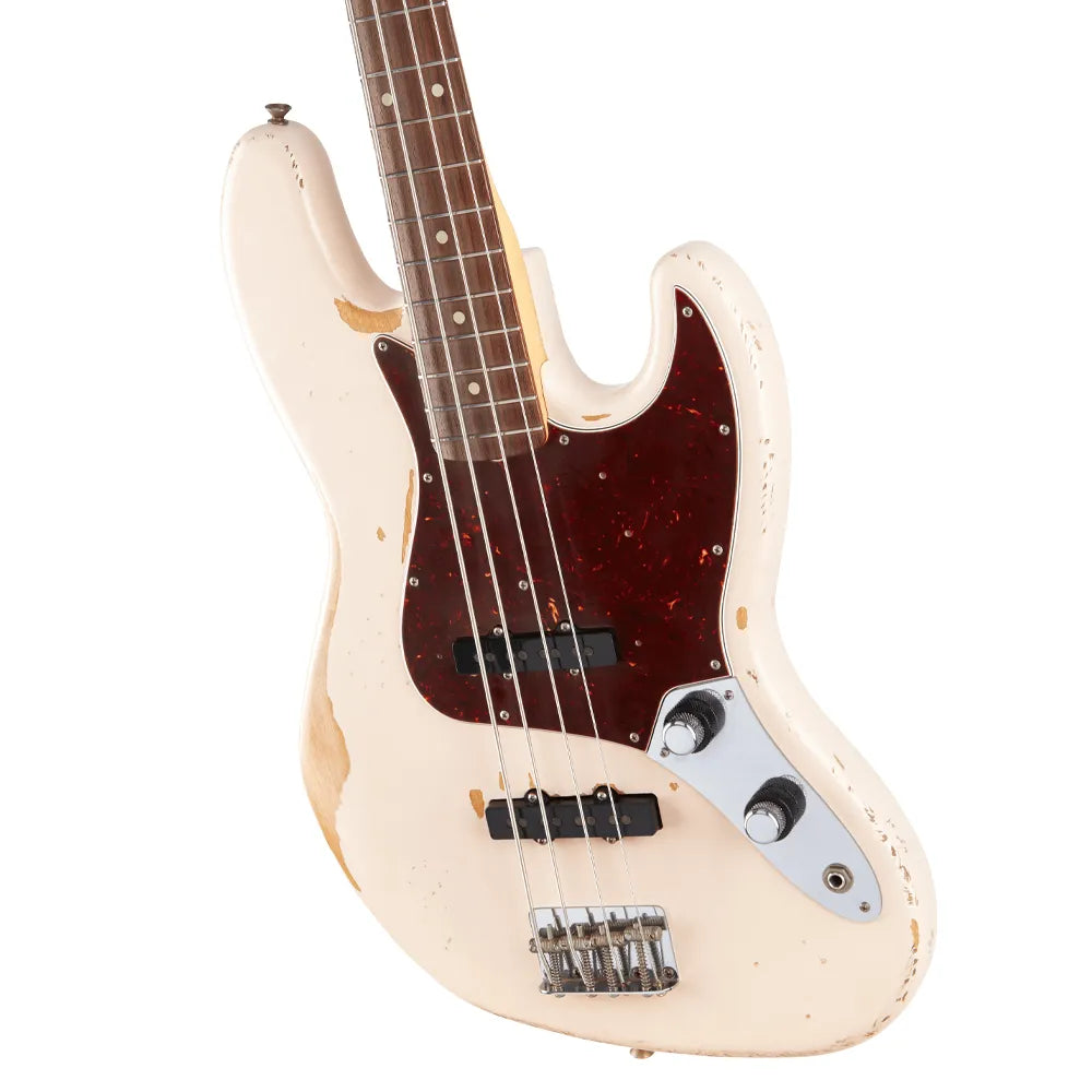 Fender 0141020356 Bajo Eléctrico Flea Jazz Bass, Roadworn Shell Pink