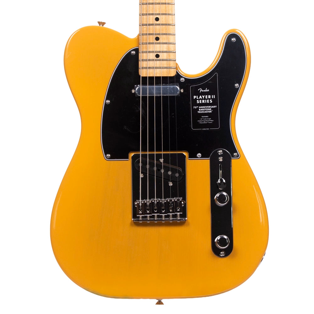Fender 0147112550 Guitarra Eléctrica 75th Anniversary Player II Baritone Telecaster Butterscotch Blonde