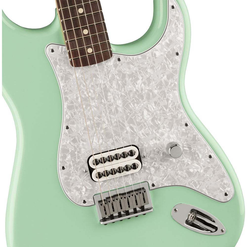 Fender Stratocaster Tom DeLonge Signature Surf Green con funda Guitarra Eléctrica 0148020357