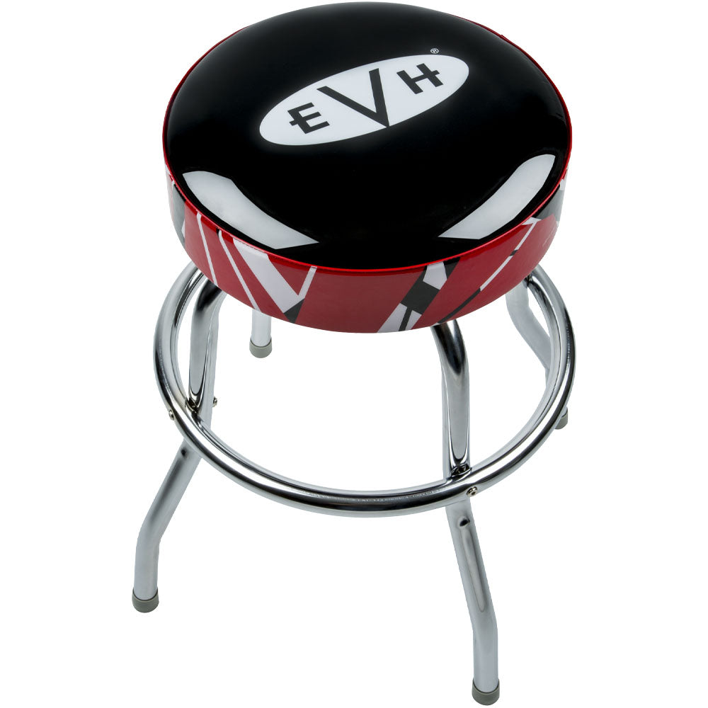 EVH TABURETE DE BAR CON LOGOTIPO EVH Y RIBETE A RAYAS Banco De Metal 0227297024