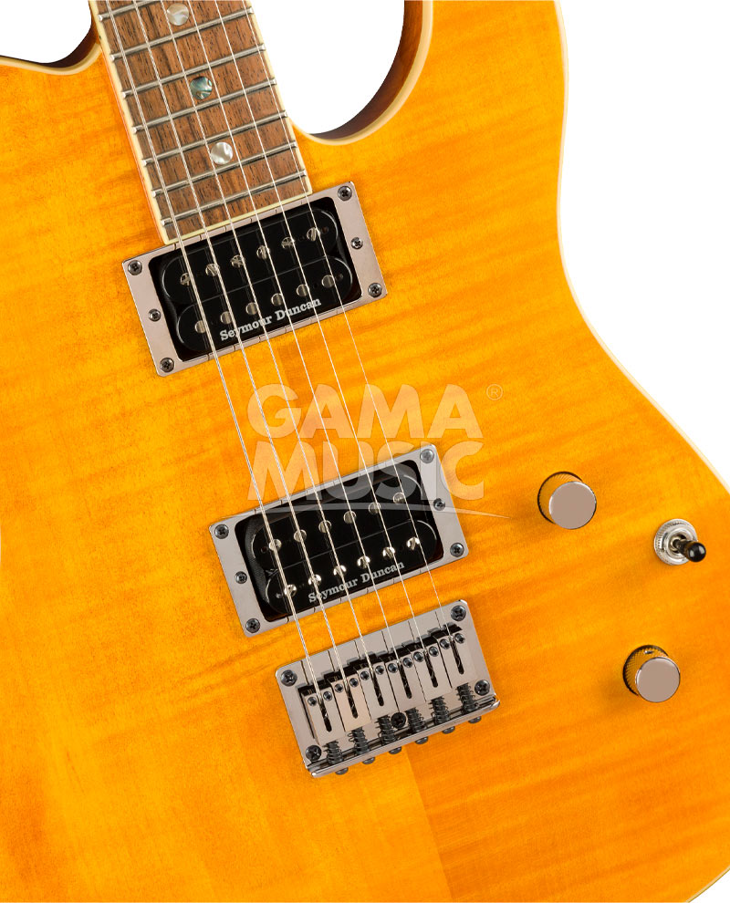 Guitarra Eléctrica Fender CSTM Tele 0262004520 FMT HH AMB