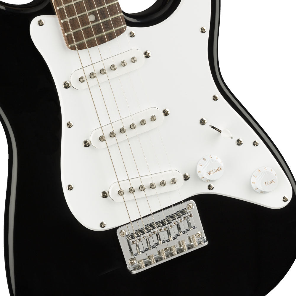 Guitarra Eléctrica Mini Stratocaster Laurel Fingerboard Black SQUIER 0370121506