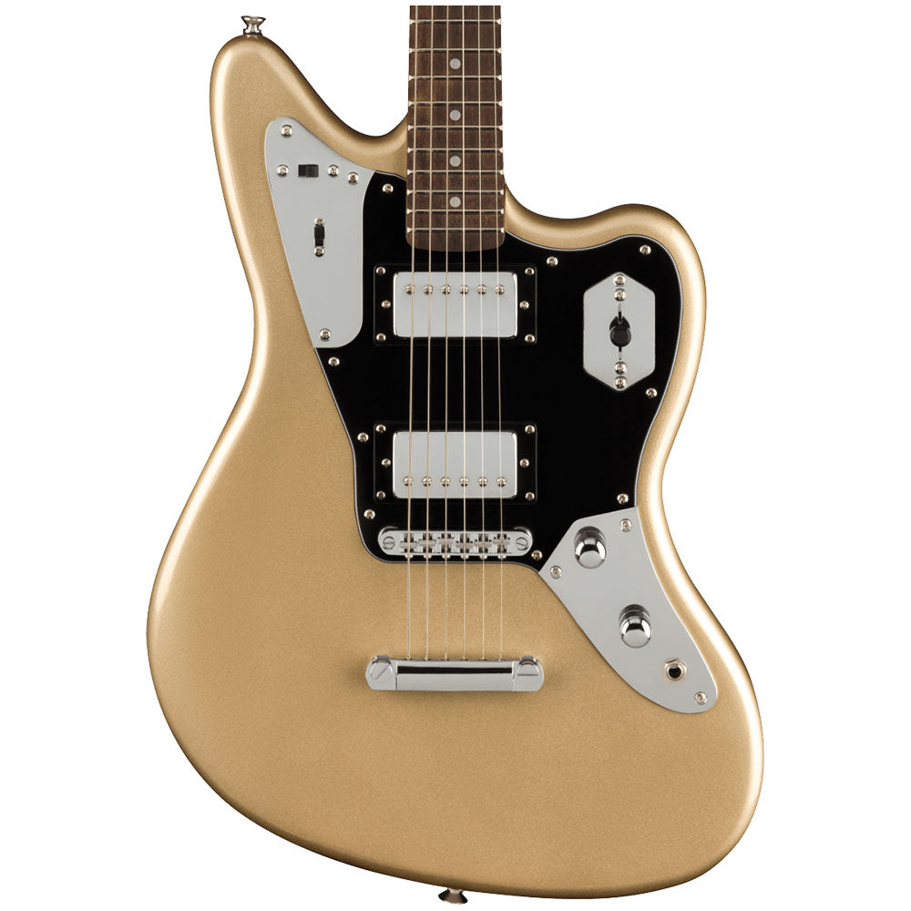 Guitarra Eléctrica Fender SQUIER 0370350544 Contemporary Jaguar HH ST Black Pickguard Shoreline Gold