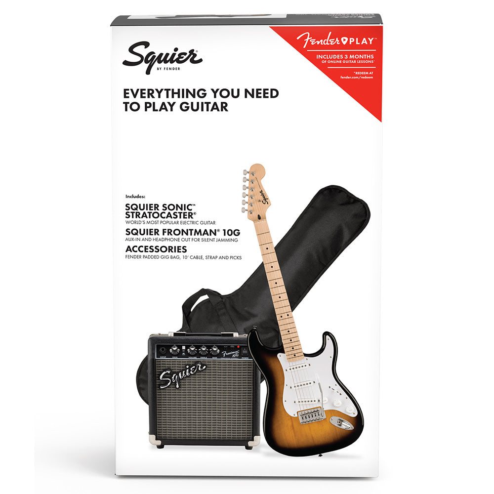 Fender Squier Stratocaster Sonic Pack Paquete de Guitarra Eléctrica 0371720003