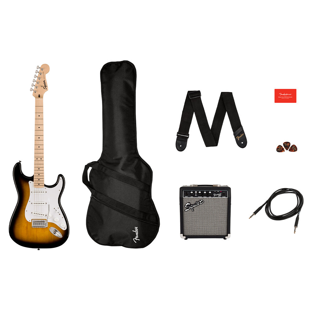 Fender Squier Stratocaster Sonic Pack Paquete de Guitarra Eléctrica 0371720003