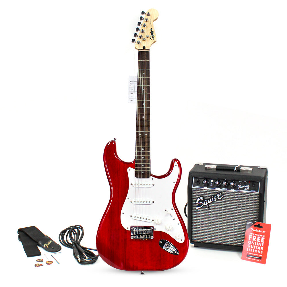 Paquete Guitarra Eléctrica Fender 0371813038 Fsr Pk Strat Ht 10g Crt 120v