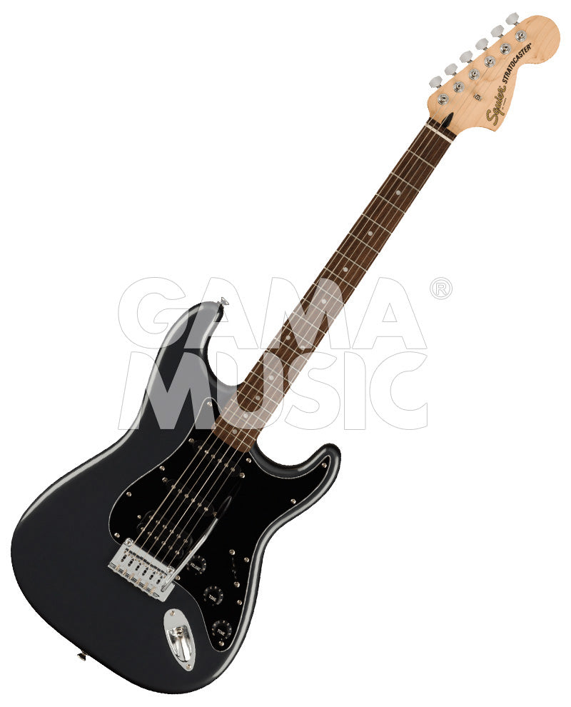 Paquete de Guitarra Eléctrica Squier 0372821069 Affinity Series  Stratocaster HSS Pack Charcoal Frost Metallic