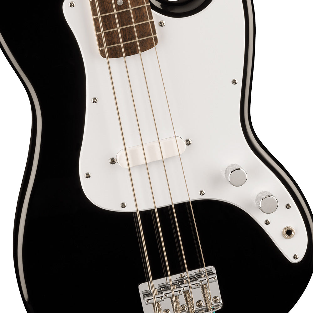 Fender Squier Sonic Bronco Bass White Pickguard Black Bajo Eléctrico 0373800506