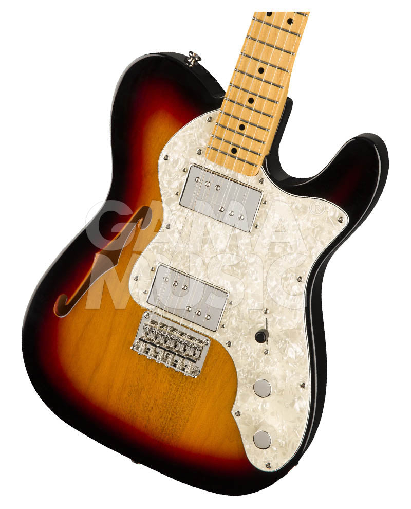 Guitarra Eléctrica Fender SQUIER 0374070500 Classic Vibe 70s Telecaster Thinline 3 Color Sunburst