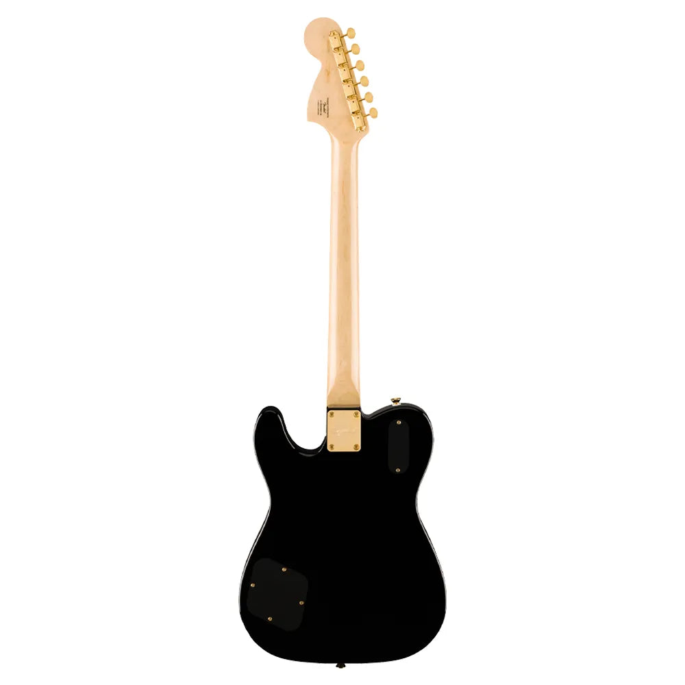 Fender 0377026506 Guitarra Eléctrica Limited Edition Paranormal Troublemaker Telecaster Deluxe Gold Hardware Black