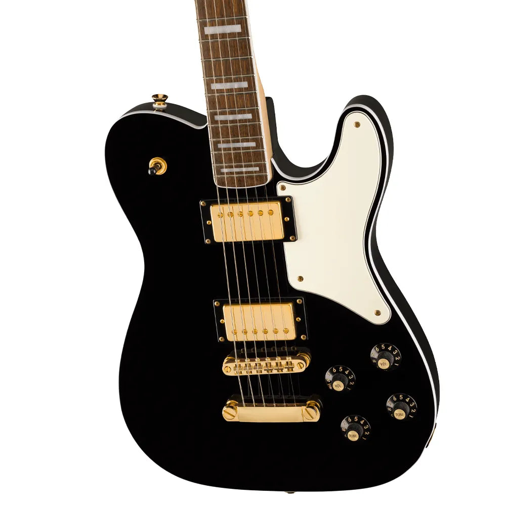Fender 0377026506 Guitarra Eléctrica Limited Edition Paranormal Troublemaker Telecaster Deluxe Gold Hardware Black