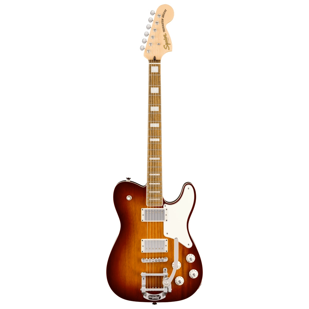 Squier 0377065542 Guitarra Eléctrica Paranormal Troublemaker Telecaster Deluxe con Bigsby Honey Sunburst