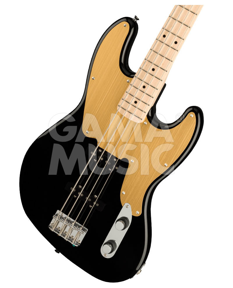 Bajo Eléctrico Fender SQUIER 0377100506 Paranormal Jazz Bass 54 Gold Anodized Pickguard Black