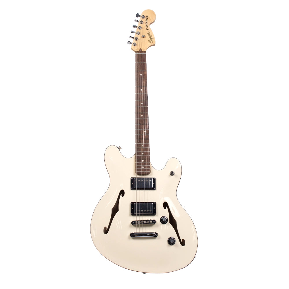 Squier 0378450505 Guitarra Eléctrica Affinity Starcaster Deluxe Olympic White