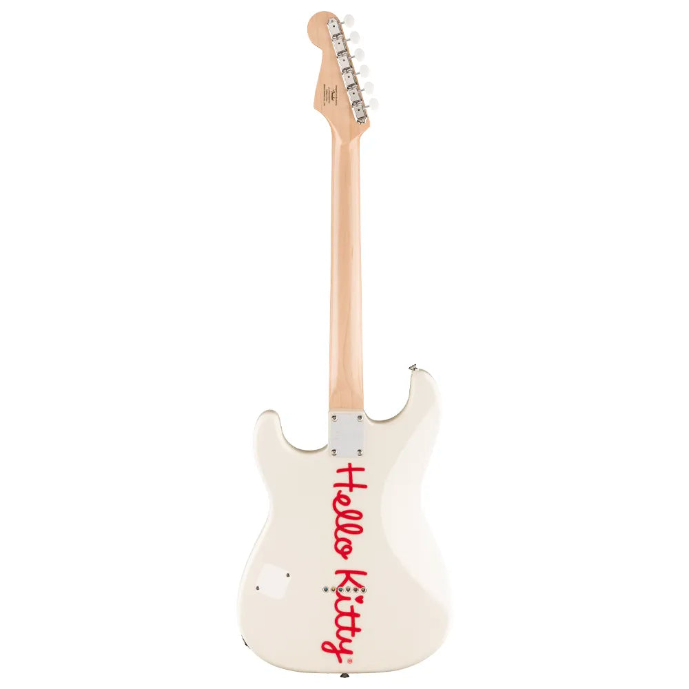 Fender Squier 0379102980 Guitarra Eléctrica x Hello Kitty White Stratocaster