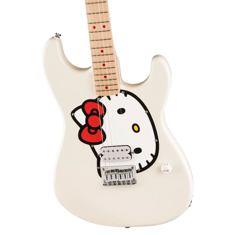 Fender Squier 0379102980 Guitarra Eléctrica x Hello Kitty White Stratocaster