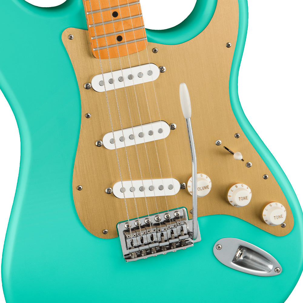 Fender Squier 40th Anniversary Stratocaster Vintage Edition Satin Sea Foam Green Guitarra Eléctrica 0379510549