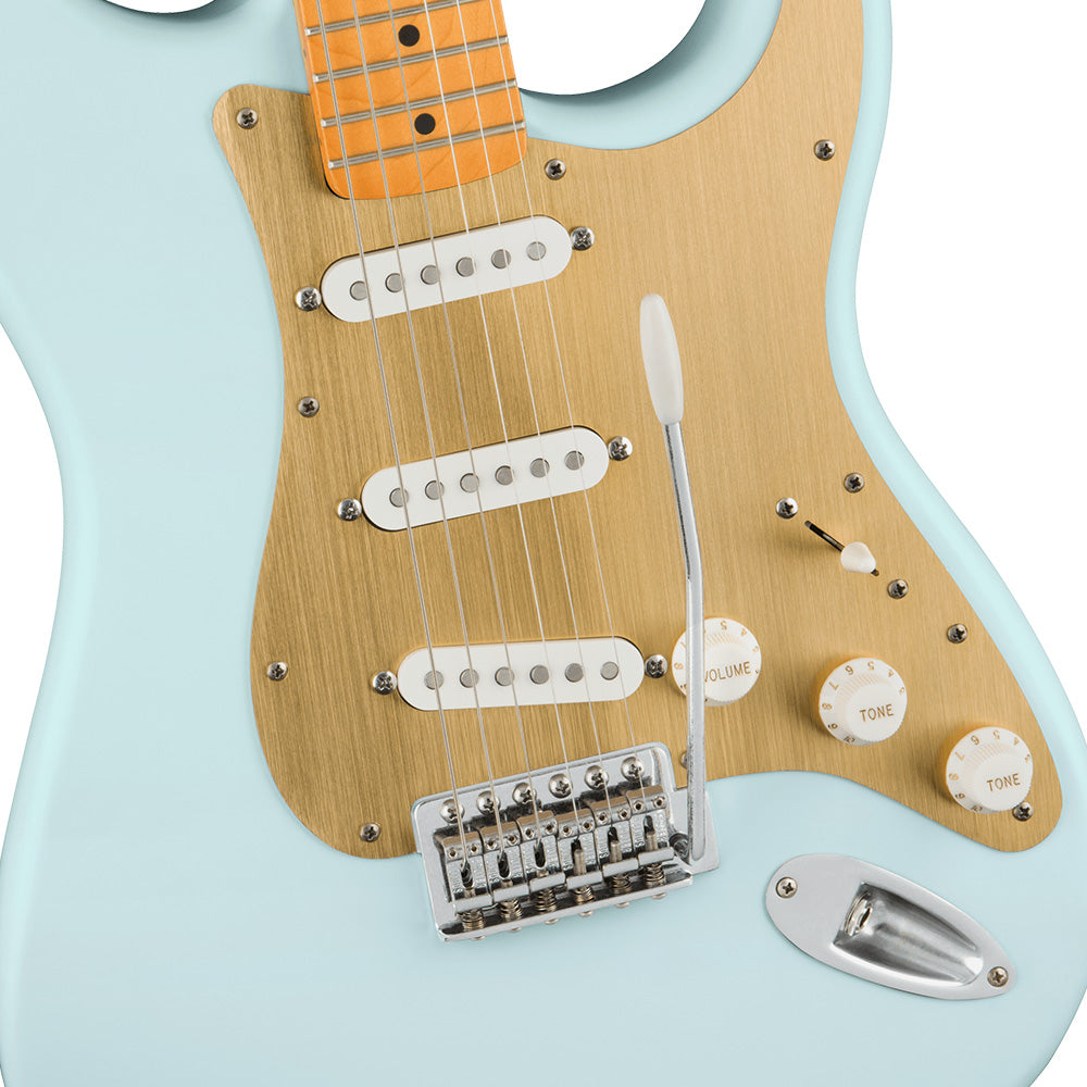 Fender 40th Anniversary Stratocaster Vintage Edition Satin Sonic Blue Guitarra Eléctrica Squier 0379510572