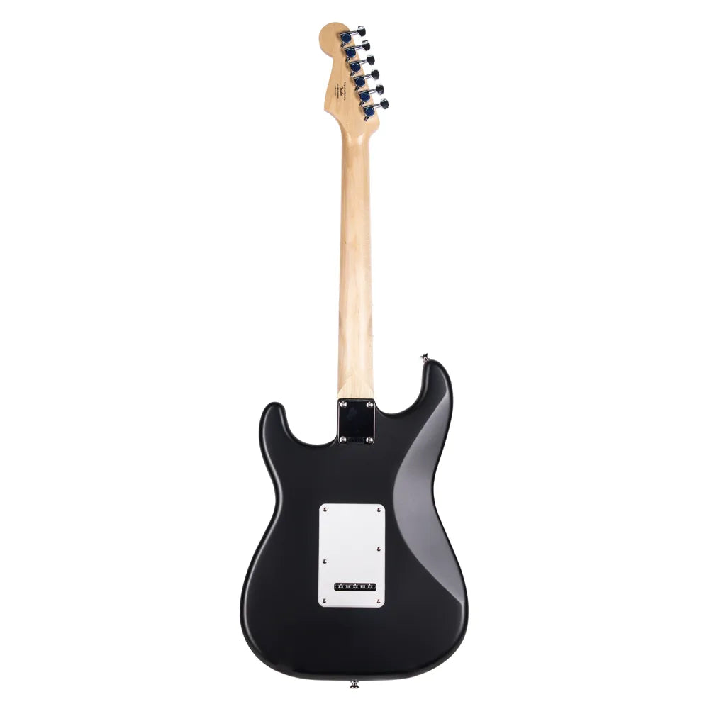Paquete Guitarra Eléctrica Fender 0379800006 Debut Stratocaster Pk Blk 120v (Frontman 10, Funda, Tahalí, Cable, Atril, Encordadura, Puas)