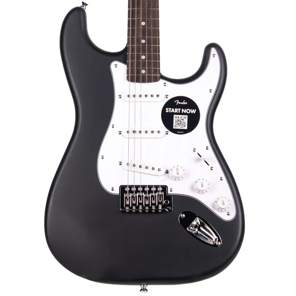 Paquete Guitarra Eléctrica Fender 0379800006 Debut Stratocaster Pk Blk 120v (Frontman 10, Funda, Tahalí, Cable, Atril, Encordadura, Puas)