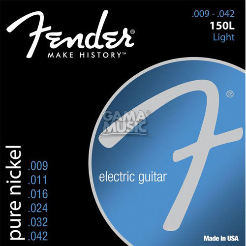 Encordadura Guitarra Eléctrica Fender 150L 9/42 (12) 0730150403