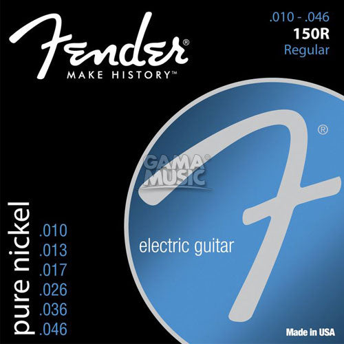 Encordadura Guitarra Eléctrica Fender 10/46 0730150406