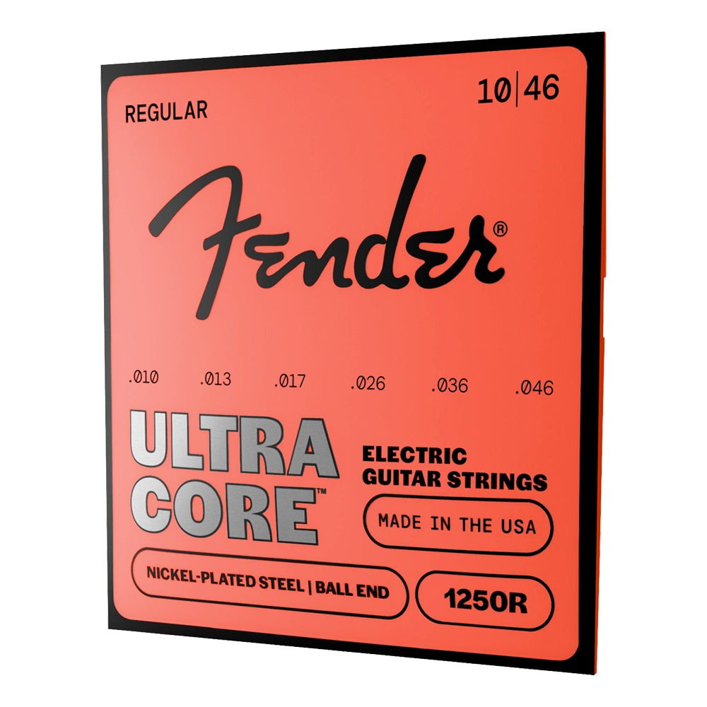 Fender 0730250506 Encordadura Guitarra Eléctrica Ultracore 1250 Acero Niquelado 10/46 Punta de Bola