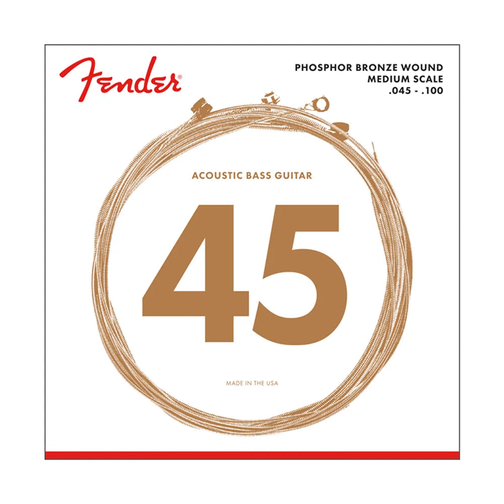 Fender 0737060400 Encordadura Bajo Acústico Phosphor Bronze 45/100 7060