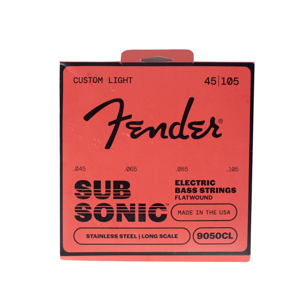 Fender 0739050404 Encordadura Bajo Eléctrico Subsonic 9050 Flatwound Acero Inoxidable 45/105