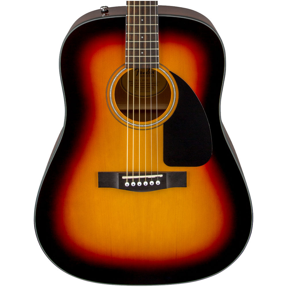 Guitarra Acústica Fender Cd-60 Dreadnought V3 con Case Sunburst 0970110232