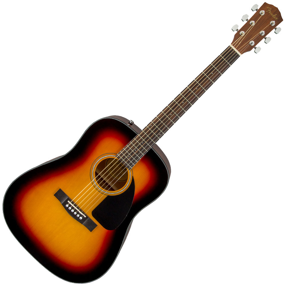 Guitarra Acústica Fender Cd-60 Dreadnought V3 con Case Sunburst 0970110232