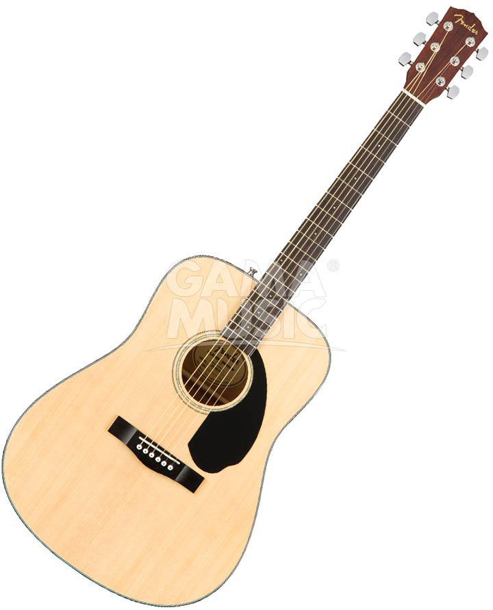 Paquete de Guitarra Acústica CD-60S (fundaPúastahalícuerdas) Natural FENDER 0970110421