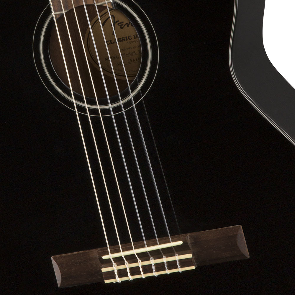 Guitarra Acústica Fender 0970160506 Cn-60S Nylon Black Wn