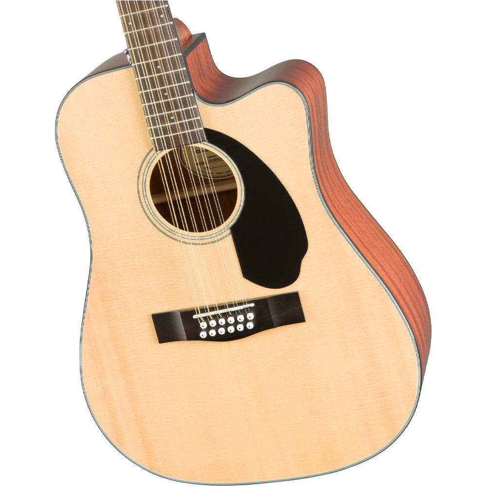 Fender 0970193021 Guitarra Electroacústica CD-60SCE Dreadnought de 12 cuerdas Natural