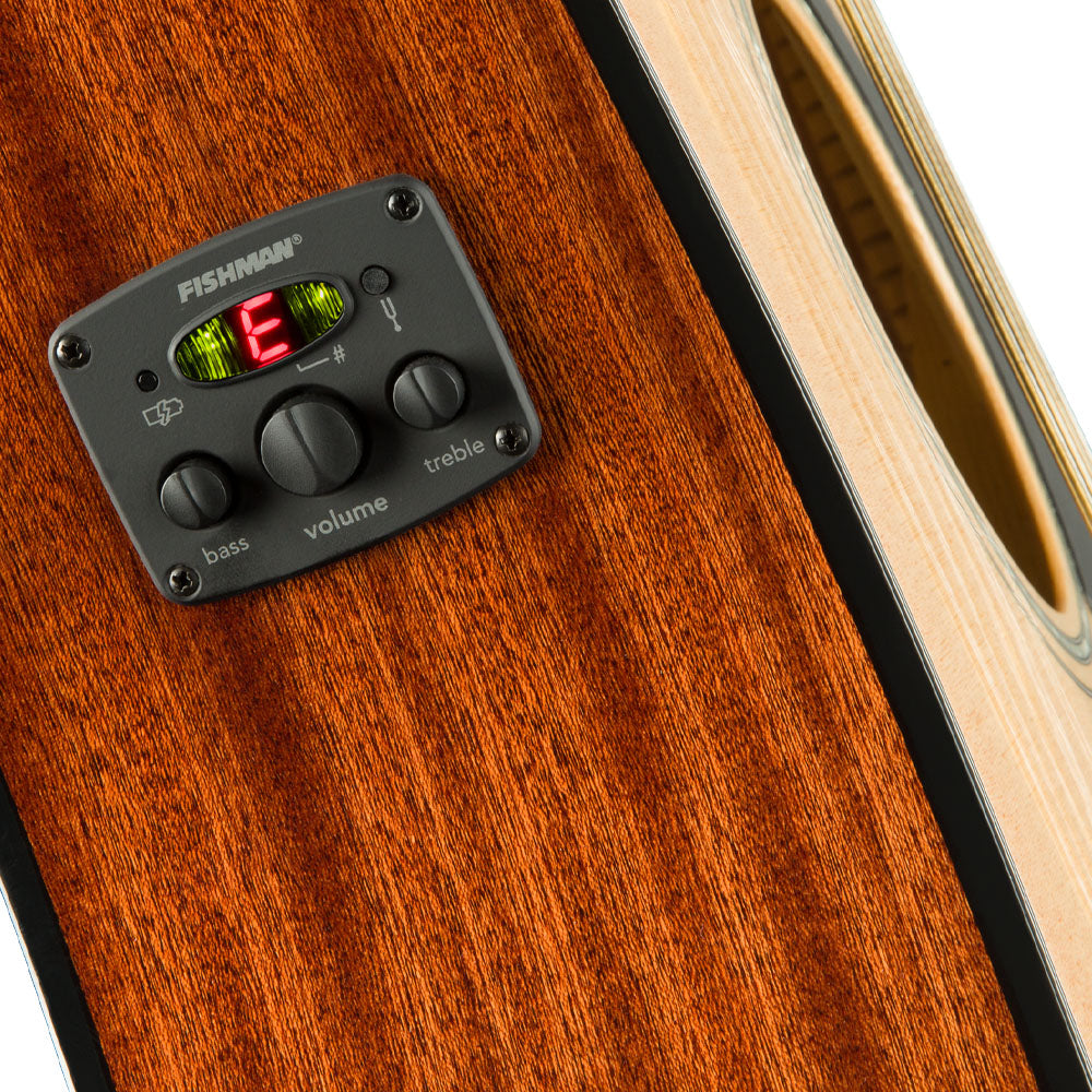 Fender 0970193021 Guitarra Electroacústica CD-60SCE Dreadnought de 12 cuerdas Natural