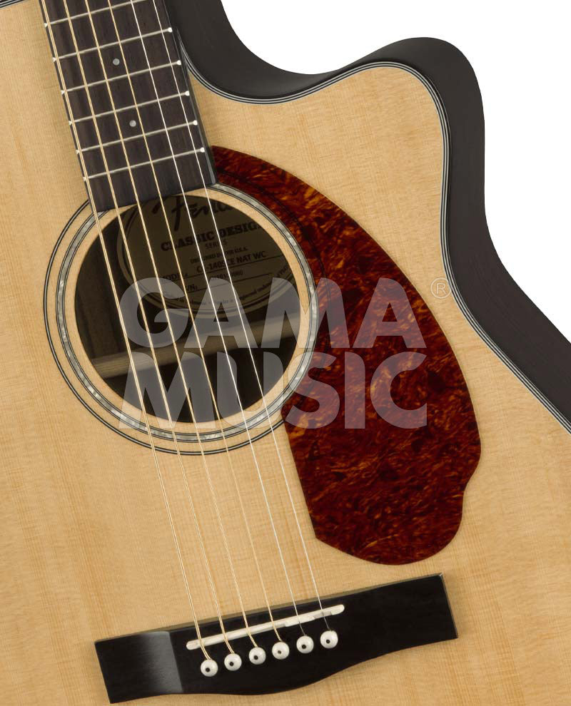 Guitarra Electroacústica CC-140SCE Concert Walnut Fingerboard Natural w/case FENDER 0970253321