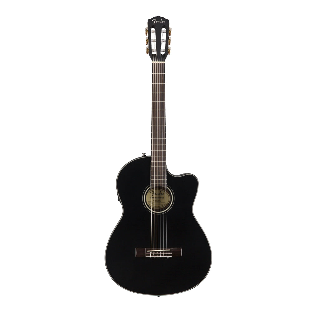 Fender 0970264306 Guitarra Electroacústica CN-140SCE Nylon Thinline Black w/case