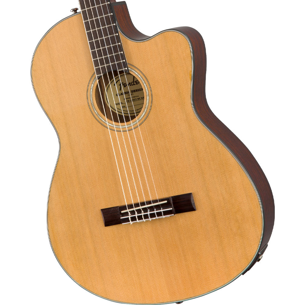 Fender CN-140SCE Nylon Thinline Guitarra Electroacústica 0970264321 con Estuche
