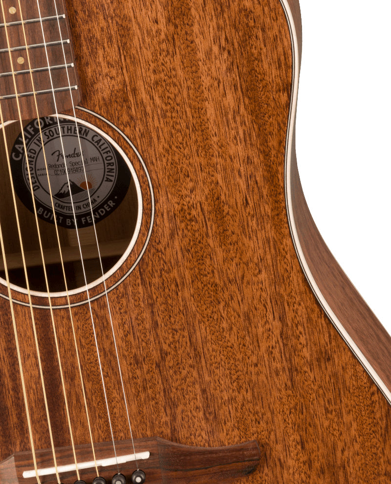 Guitarra Electroacústica Redondo Special Mahogany Natural with Bag FENDER 0970913122