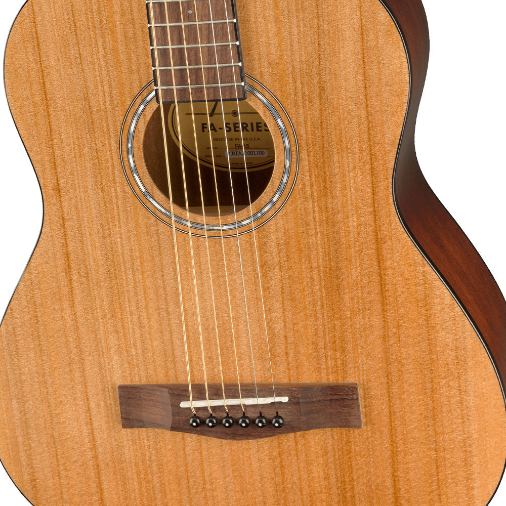 Guitarra Acústica Fender 0971170121 FA-15 3/4 Scale Steel with Gig Bag Natural