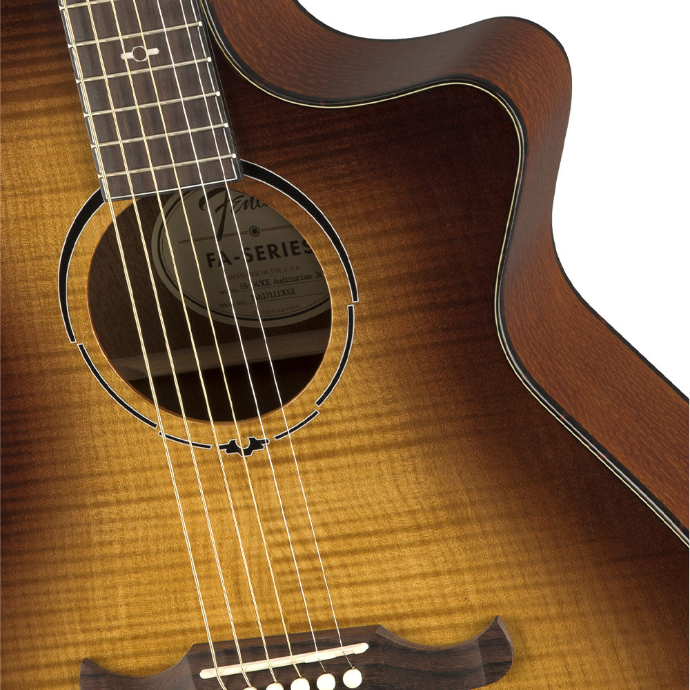 Guitarra Electroacústica FA-345CE Auditorium Tea Burst FENDER 0971343064