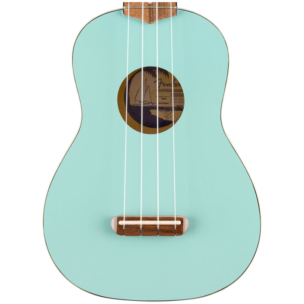 Ukulele Fender 0971610504 Venice Soprano Uke Walnut Fingerboard Daphne Blue