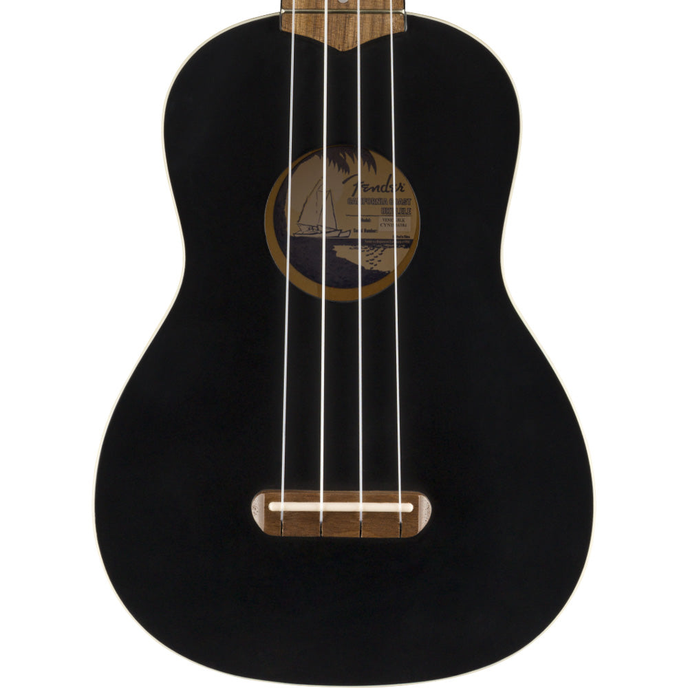 Ukulele Fender 09716610706 Soprano Black Wn 0971610706