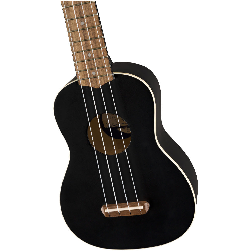 Ukulele Fender 09716610706 Soprano Black Wn 0971610706