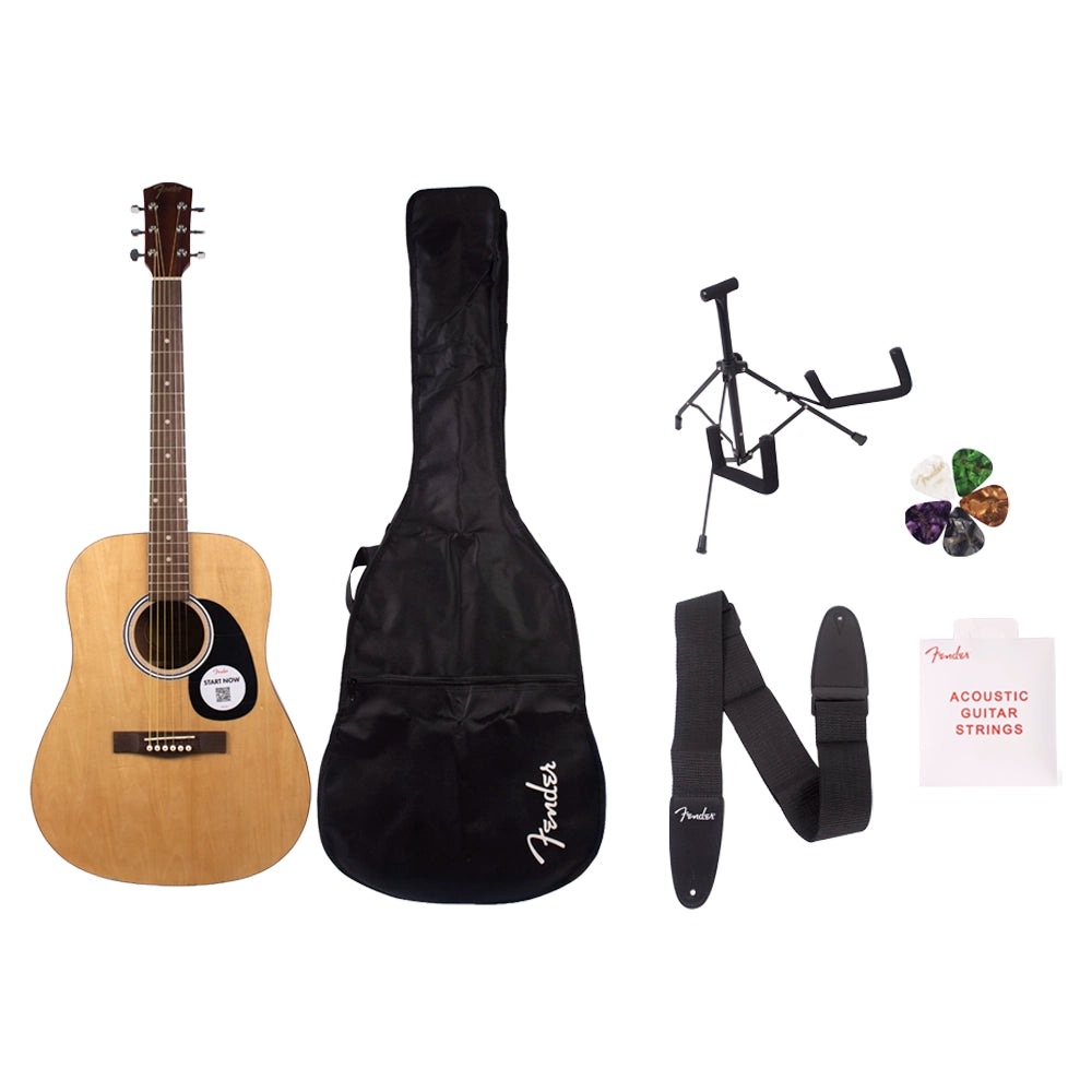 Fender 0971910421 Guitarra Acústica Fa25 Dread Pack Natural