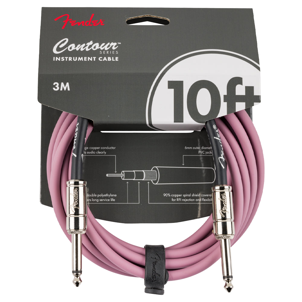 Fender 0990571166 Cable para Instrumento Contour Burdeos 10'