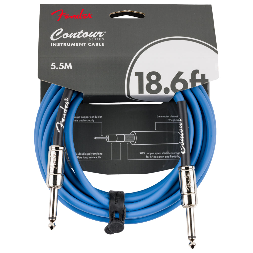 Fender 0990571802 Cable para Instrumento Contour Azul 18.6'