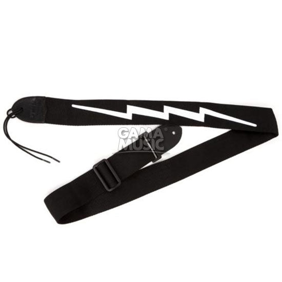 Tahalí 2in Polyweb Lightning Bolt Negro con Blanco FENDER 0990613106